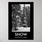 SNOW Demotivational Poster (Voorkant)