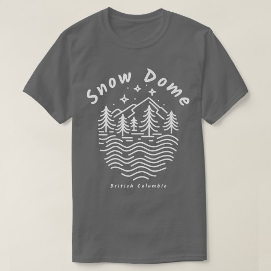 Snow Dome Mountain in British Columbia  T-shirt (Design voorkant)