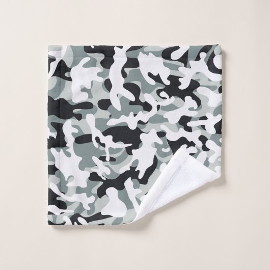 Snow Dust Camouflage Bad Handdoek (Wasdoekje)