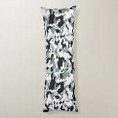 Snow Dust Camouflage Lichaamskussen (Achterkant (Verticaal))