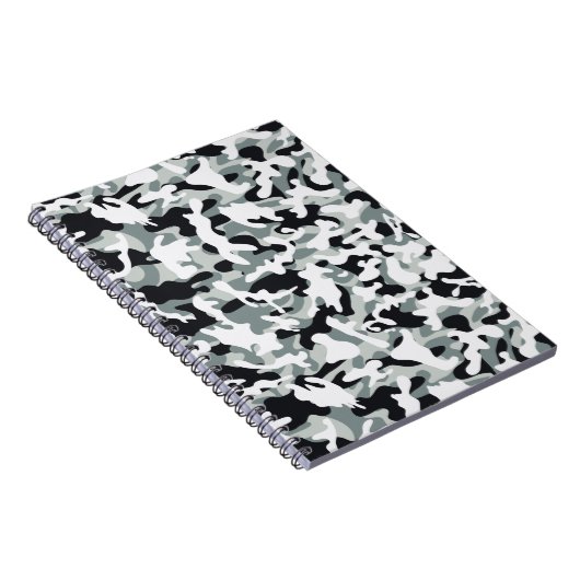 Snow Dust Camouflage Notitieboek (Rechterzijde)
