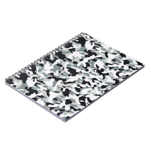 Snow Dust Camouflage Notitieboek (Linkerzijde)