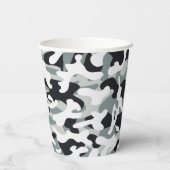 Snow Dust Camouflage Papieren Bekers (Achterkant)
