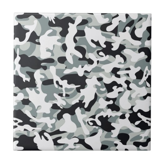 Snow Dust Camouflage Tegeltje (Voorkant)