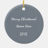 Snow Dusted Deer Keramisch Ornament (Achterkant)