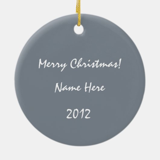 Snow Dusted Deer Keramisch Ornament (Achterkant)