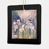 Snow Faeries Making Snow Keramisch Ornament (Links)