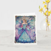 Snow fairy Christmas card Kaart (Gele Bloem)