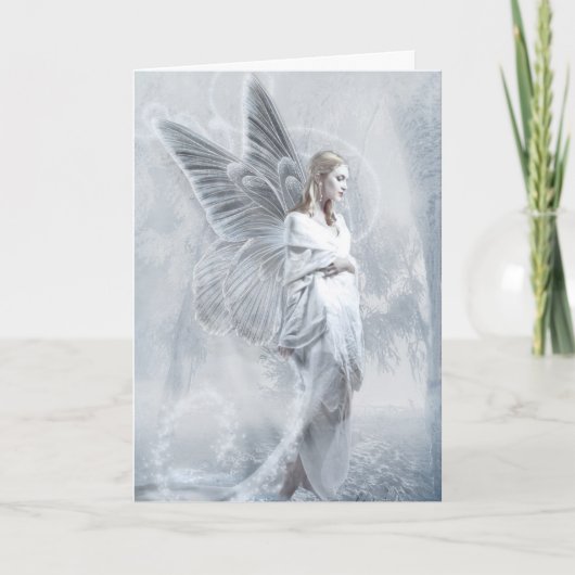 Snow Fairy Feestdagen Kaart (Voorkant)