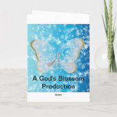 Snow Fairy Wenskaart Kaart (Achterkant)