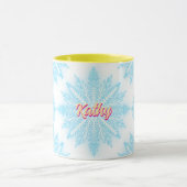 Snow Fake naam Gepersonaliseerd Mok (Midden)