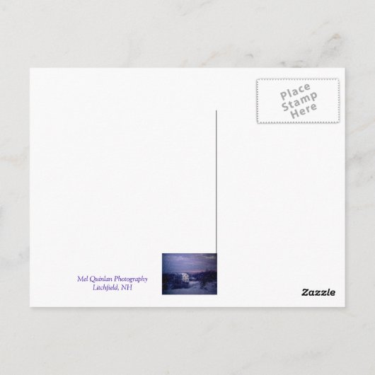 Snow Falling on Manchester Briefkaart (Achterkant)