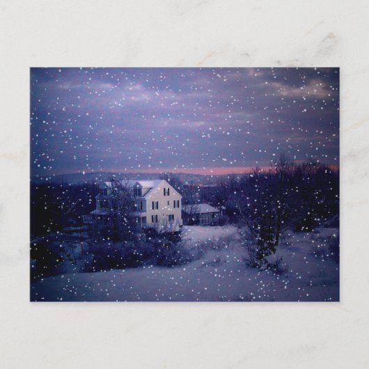 Snow Falling on Manchester Briefkaart (Voorkant)