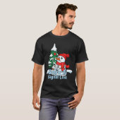 Snow-fi Signal Lost Funny Snowman Christmas Art T-shirt (Voorkant volledig)
