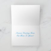 Snow Flake Cascade Custom Photo Card Feestdagen Kaart (Binnen)