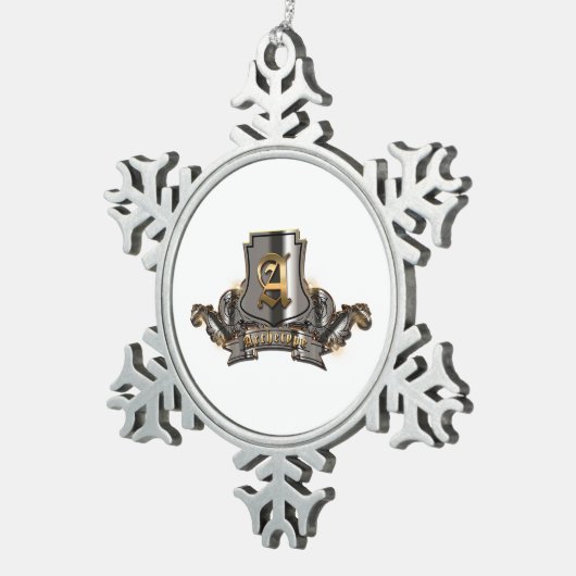 Snow Flake Ornament (Pewter) (Rechts)