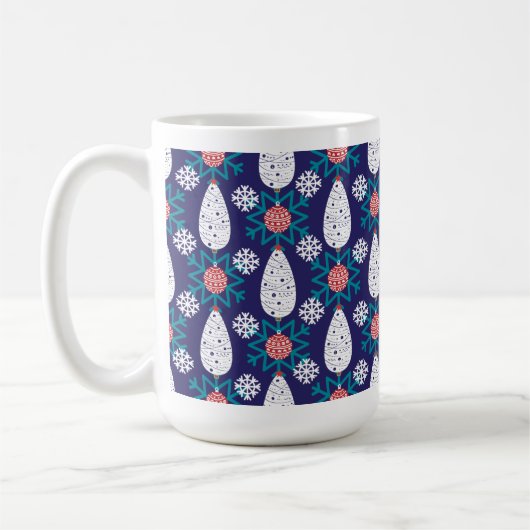 Snow Flake Pattern Coffee Mok (Links)