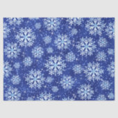 Snow Flakes Blue  Tissuepapier (Voorkant)