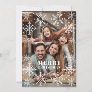 Snow Flakes Lijst Kerstkaart