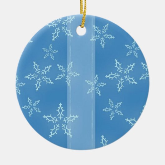 Snow Flakes-Ornament Keramisch Ornament (Voorkant)