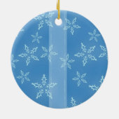 Snow Flakes-Ornament Keramisch Ornament (Achterkant)