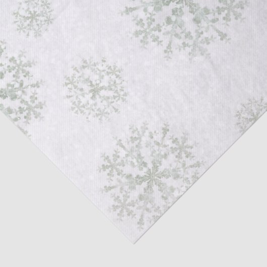 Snow Flakes White Tissuepapier (Detail)