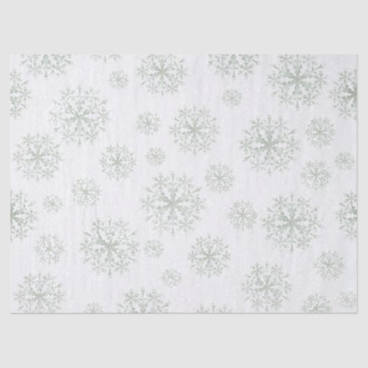 Snow Flakes White Tissuepapier (Voorkant)