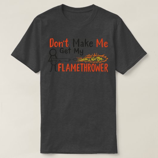 Snow Flamethrower Prop Pyro Flame Fire Gun Flame T T-shirt (Design voorkant)