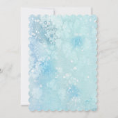 Snow Floral Winter ONEderland 1e verjaardag Kaart (Achterkant)