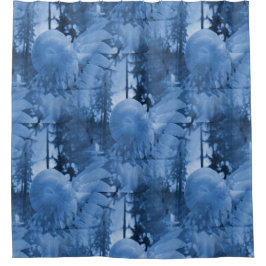 Snow flowers..... douchegordijn