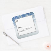 Snow Flurry Christmas Gift Label (Envelop)