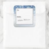 Snow Flurry Christmas Gift Label (Tas)