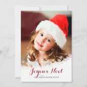 Snow Flurry Photo Holiday Card Feestdagenkaart (Voorkant)