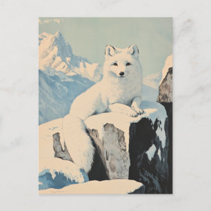 Snow fox  briefkaart