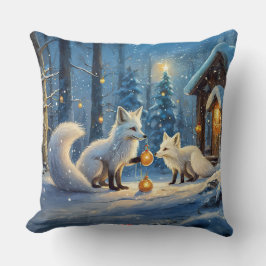 Snow Fox Holiday Design beroemd gemaakt door Rich  Kussen