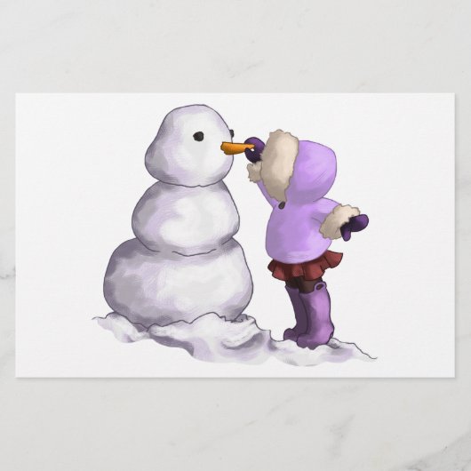 Snow Friend Briefpapier (Voorkant)