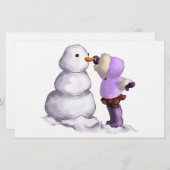 Snow Friend Briefpapier (Voorkant / Achterkant)