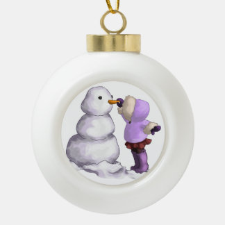 Snow Friend Keramische Bal Ornament