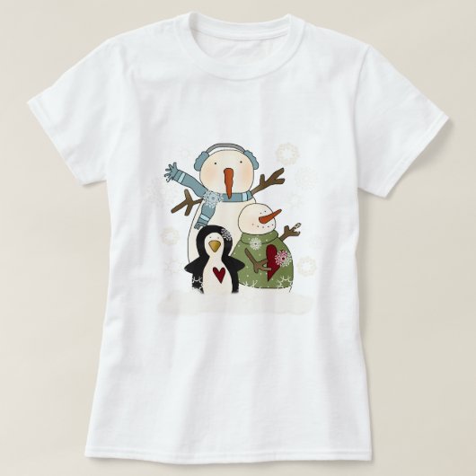 Snow Friends Holiday T-shirts en cadeautjes (Design voorkant)