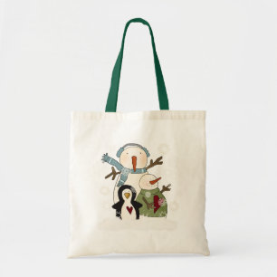 Snow Friends Holiday T-shirts en cadeautjes Tote Bag