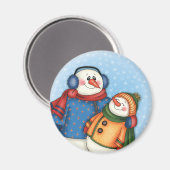"Snow Friends" magneet (Voorkant / Achterkant)