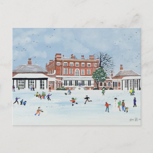 Snow Fun Briefkaart (Voorkant)