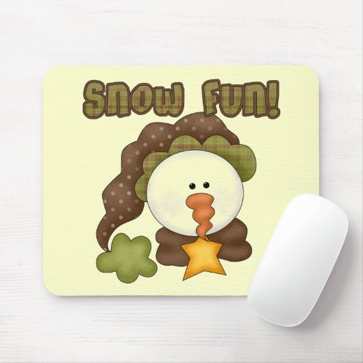Snow Fun One T-shirts en cadeaus Muismat (Met muis)