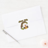 Snow Fun One T-shirts en cadeaus Ronde Sticker (Envelop)