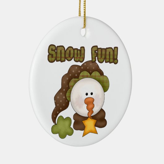 Snow Fun Sneeuwman Ornament (Rechts)