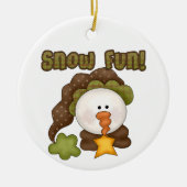Snow Fun Sneeuwman Ornament (Voorkant)