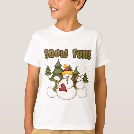 Snow Fun Twee T-shirts en cadeaus (Voorkant)