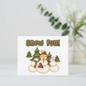 Snow Fun Twee T-shirts en cadeaus (Staand voorkant)