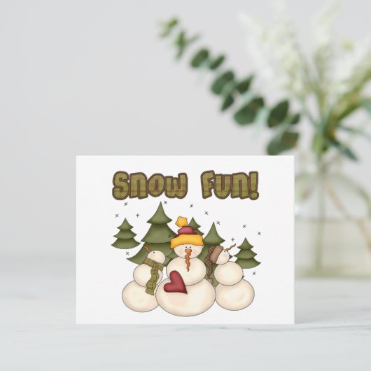 Snow Fun Twee T-shirts en cadeaus (Staand voorkant)