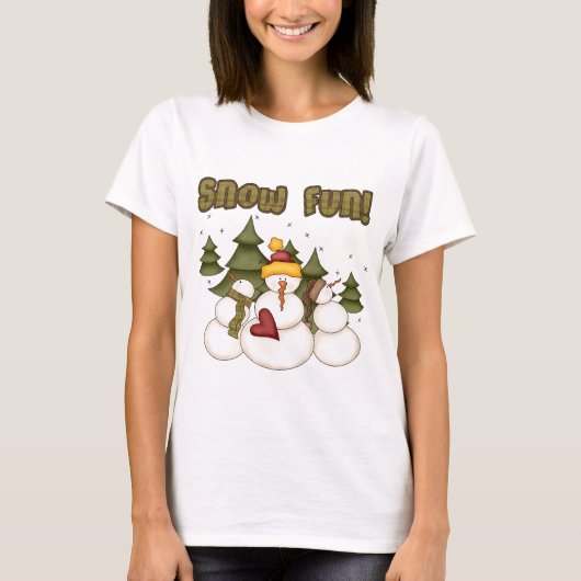 Snow Fun Twee T-shirts en cadeaus (Voorkant)